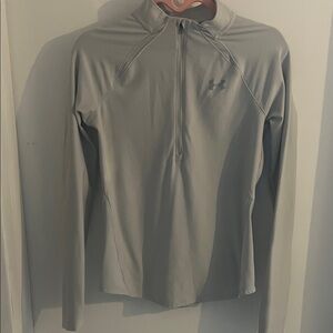 Under Armour Light Gray Quarter Zip Pullover